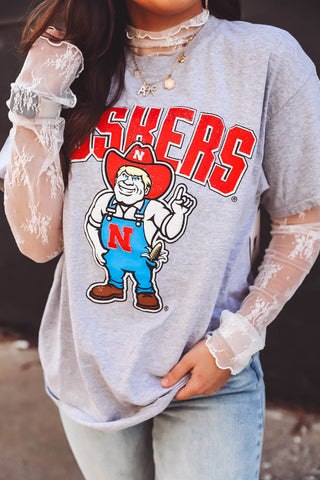 Nebraska Cartoon Mascot Tee