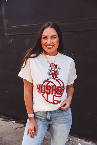 Nebraska Volleyball Mascot Tee