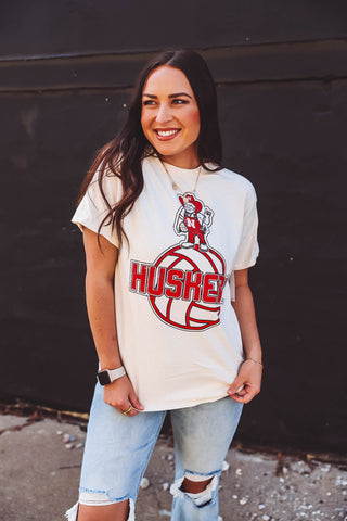 Nebraska Volleyball Mascot Tee