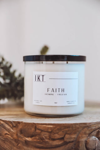 Flicker + Flame 18oz Candle-Faith