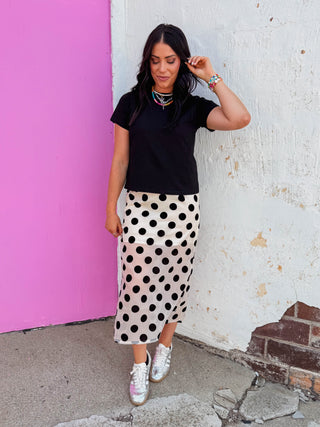 Darling Dots Midi Skirt