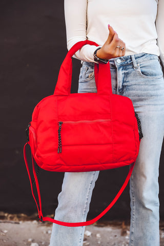 Peyton Duffle Bag-Red