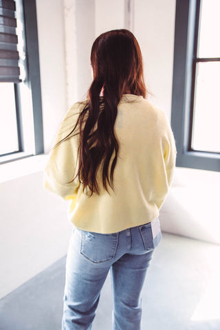 Quincy Cardigan-Yellow