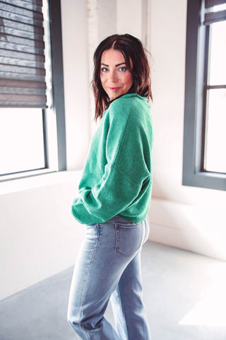 Quincy Cardigan-Kelly Green