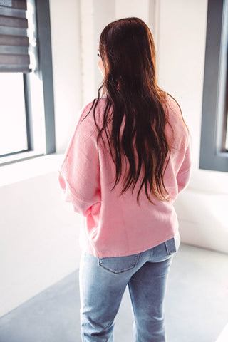 Quincy Cardigan-Light Pink