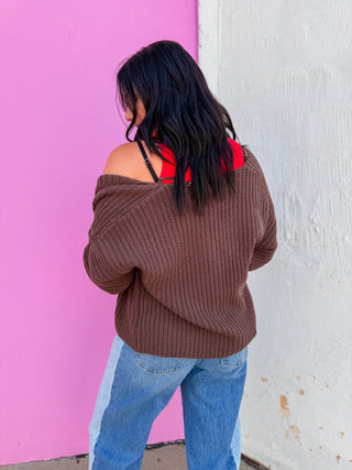 Harlow Cardigan-Espresso