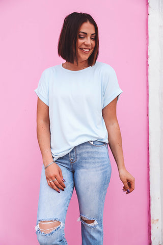 Paige Top-Light Blue