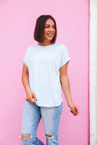 Paige Top-Light Blue