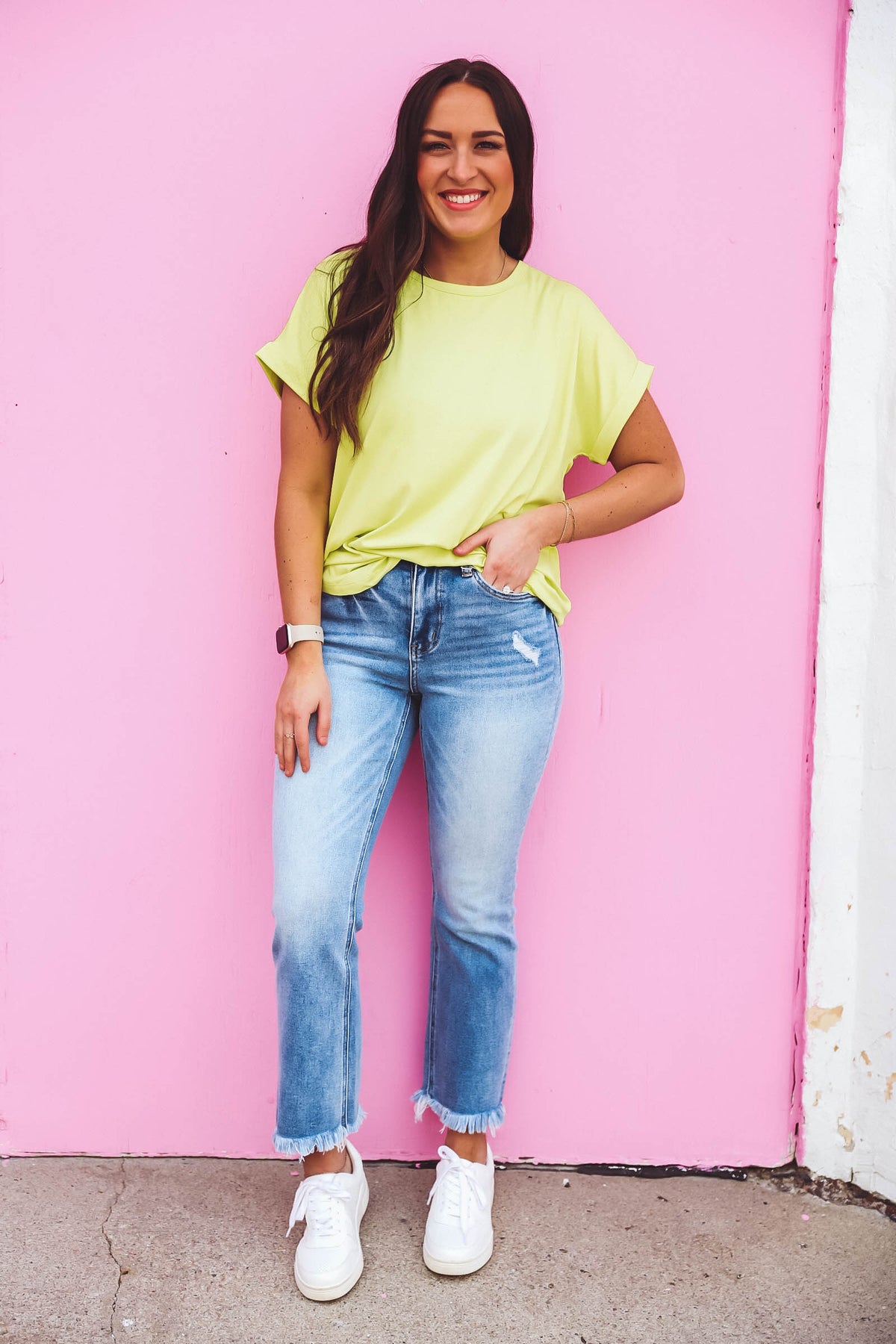 Paige Top-Lime