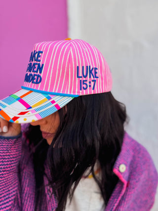 Make Heaven Crowded Stripe Trucker Hat