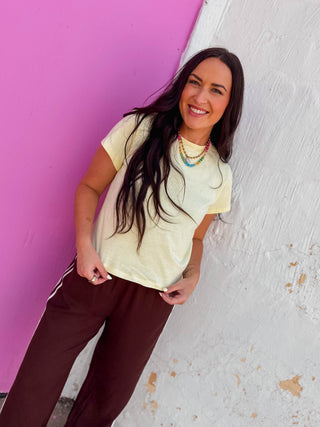 Soft & Simple Tee-Butter Yellow