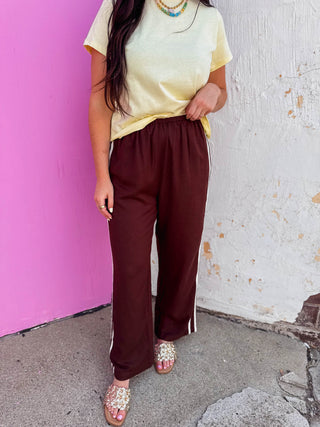Line It Up Pants-Espresso