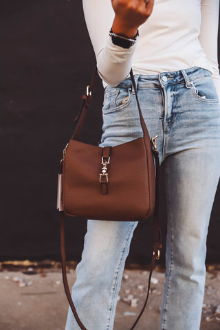 Agnes Classic Satchel-Chocolate