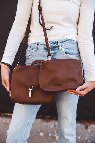 Agnes Classic Satchel-Chocolate