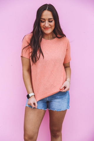 Josephine Top-Coral Rose