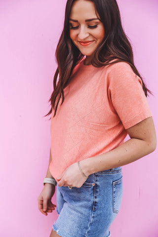 Josephine Top-Coral Rose