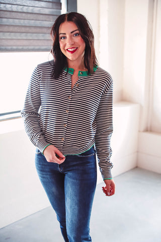 Katherine Striped Cardigan