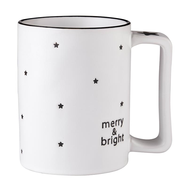 Holiday Organic Mug-Merry & Bright