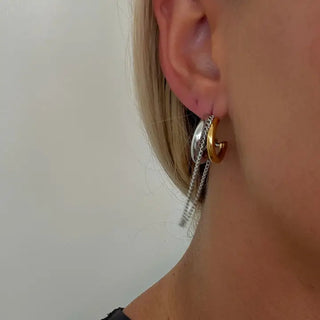 Amanda Earrings-Gold/Silver