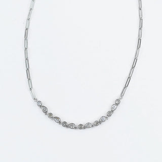 Radiance Drops Silver Necklace