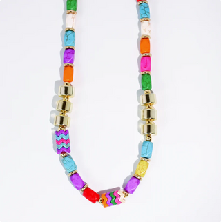 Color Party Gold Necklace