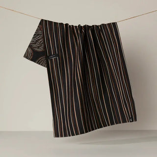 Pinstripe Patch Luxe Kitchen Towel - Geometry
