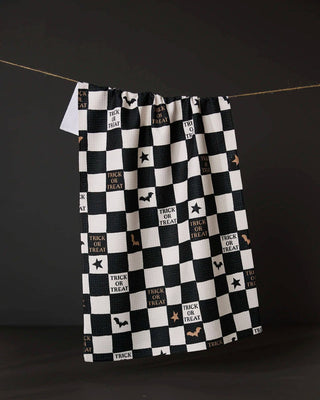 Tricks and Treats Tea Towel-Geometry