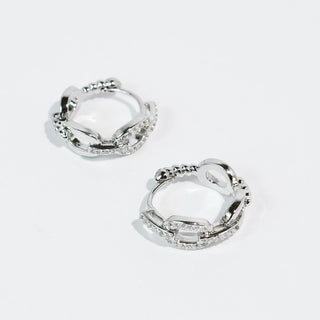 Glitz Huggies-Silver