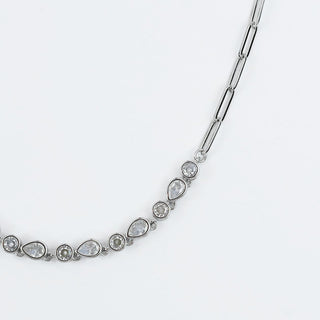 Radiance Drops Silver Necklace