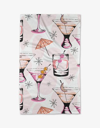Cocktail Hour Tea Towel - Geometry