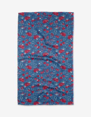 Patriotic Garden Tea Towel - Geometry