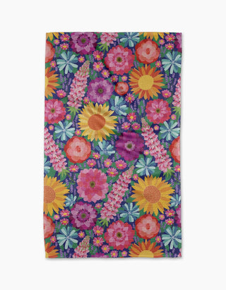 Spring Blooms Tea Towel - Geometry