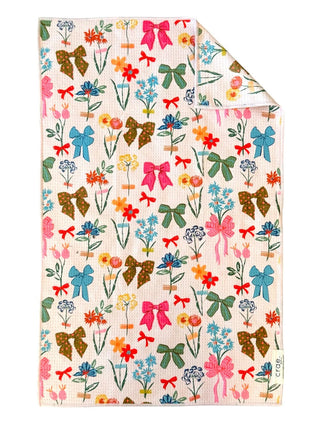 Rows Of Bows: Double-sided Hand Towel