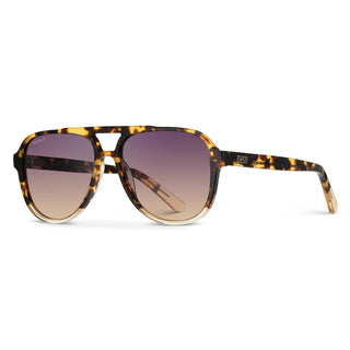 Indie Polarized Aviators-Tortoise Clear/Gradient Sunset Lens - WMP