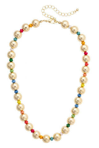 Blakely Statement Ball Bead Necklace