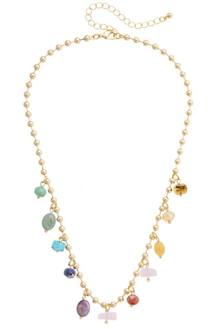 Phifer Gemstone Ball Bead Necklace