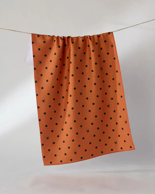 Spookydots Tea Towel-Orange - Geometry
