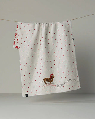 Dachshund Dash Luxe Kitchen Towel - Geometry