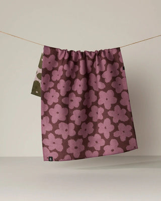 Fuzzy Floral Luxe Kitchen Towel - Geometry