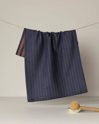Midnight Stripe Luxe Kitchen Towel - Geometry