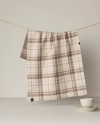 Oat Plaid Luxe Kitchen Towel - Geometry