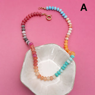 Vibrant Natural Stone Necklace