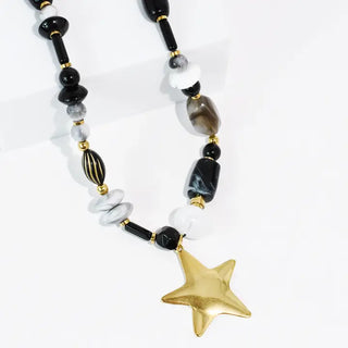 Star Glow Necklace-Black