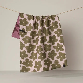 Fuzzy Floral Luxe Kitchen Towel - Geometry