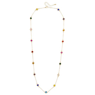 Martin Rainbow Bezel Necklace-Multi