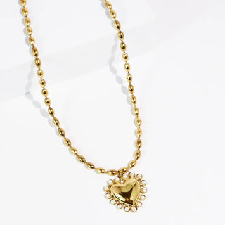 A Heart Of Gold Waterproof Necklace
