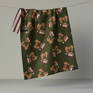 Christmas Bear Luxe Kitchen Towel - Geometry