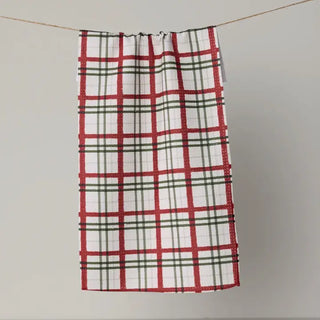 Ribbon Plaid Mini Towel - Geometry
