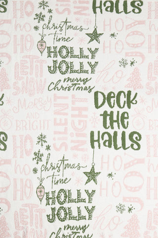 Holly Jolly Christmas Throw Blanket