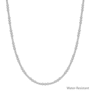 Silver Mini Beaded Necklace